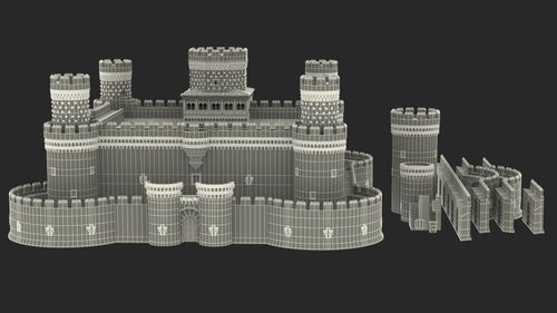 中世纪城堡集3d模型