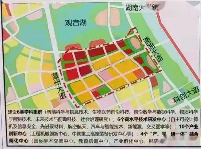 如若将来湘江科学城真的按以上规划建设成形,大王山片区的"科教"属性