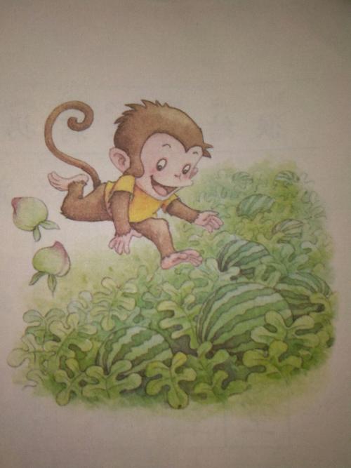 其它 小猴子下山 指导老师:王爱华 读者:李晨希 小猴子抱着一个大西瓜
