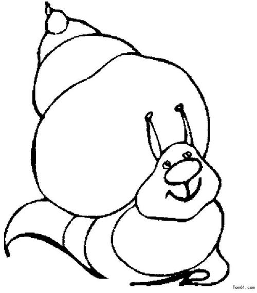 蜗牛-简笔画图片-儿童资源网手机版