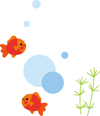红色的鱼吐泡泡