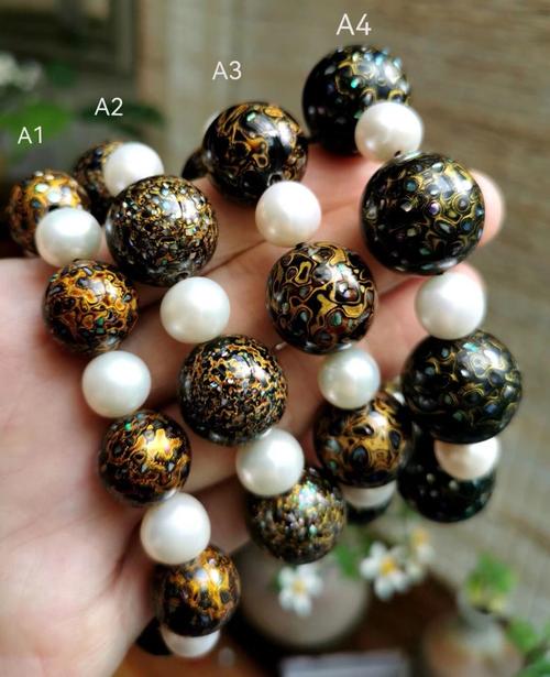 天然大漆镶嵌螺钿非遗传承工艺传统古法珠串手链