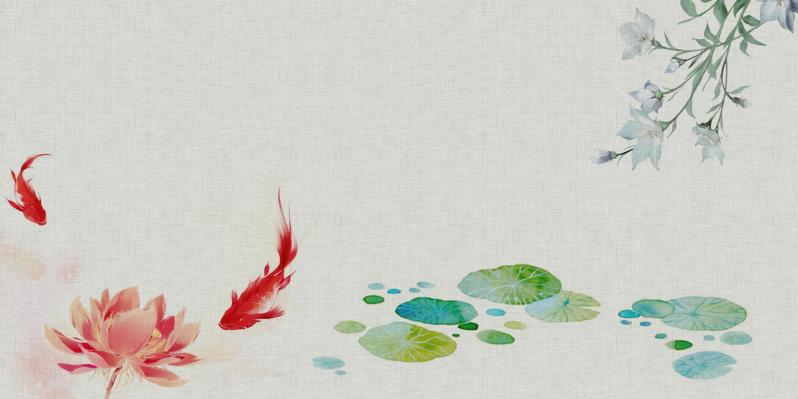 中国风水墨山水古典雅唯美背景图psd模板ai海报设计素材中式插画