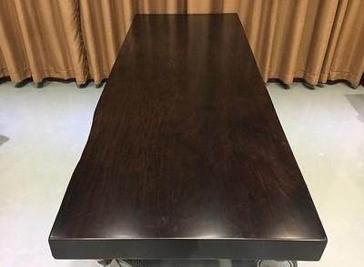 非洲黑檀大板实木大板桌办公桌图片