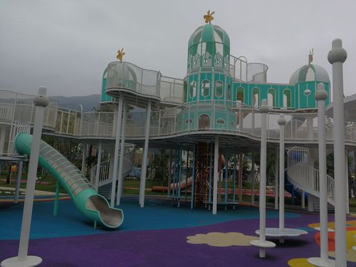 肇庆市新建的儿童公园即将完成开放.
