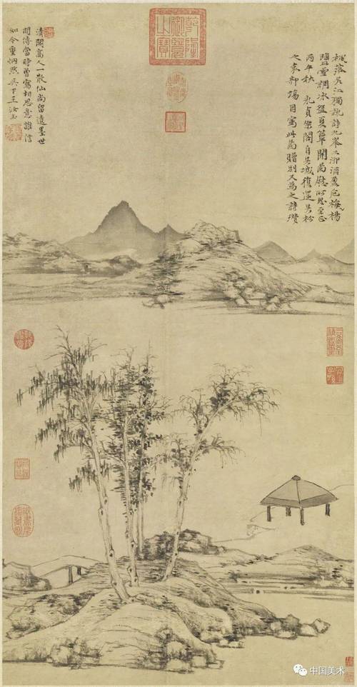 王季迁倪瓒的笔墨表现是简化了北宋的笔法