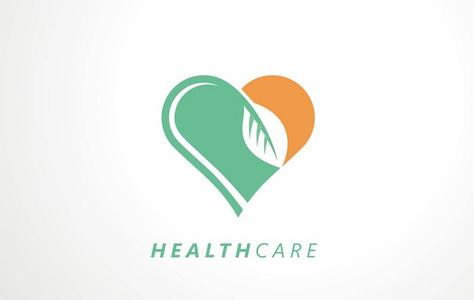 卫生保健的标志设计.心脏健康的标志.向量的符号或标志医疗行业.