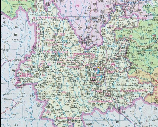 云南地图旅游交通图|云南地图全图高清版本下载 jpg可缩放版 - 比克尔