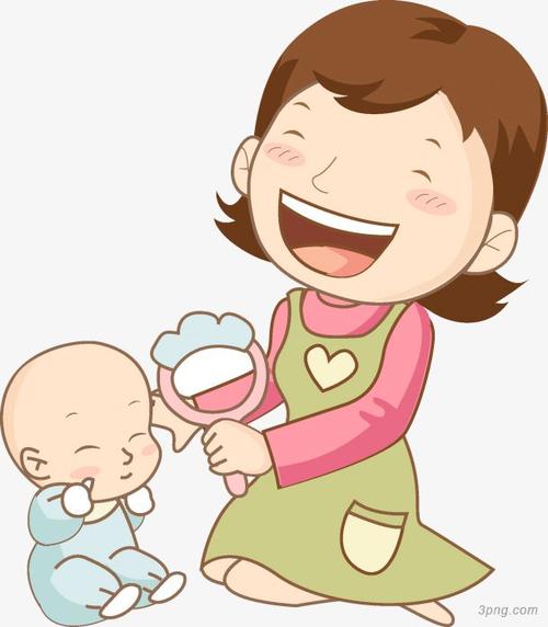 标签:大笑水彩妈妈孩子婴儿小孩宝宝母亲玩耍卡通大笑炸弹人大笑表情