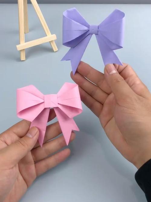 手工折纸用一张纸折一个漂亮的蝴蝶结