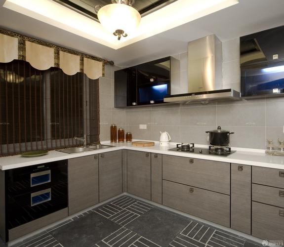2020混搭风格设计90平米小户型厨房装修效果图欣赏