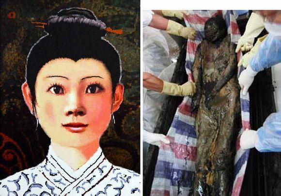 中国十大千年古尸复原照貂蝉容貌的复原图是什么样的