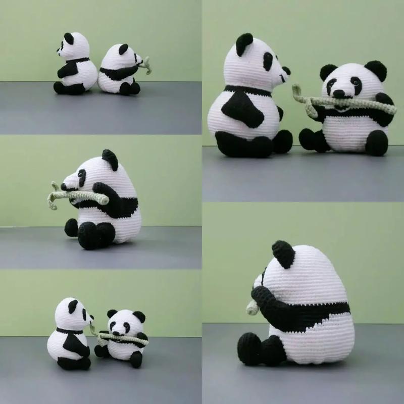 熊猫玩偶图解分享.#玩偶钩织教程 人生·电影滤镜 | 人生就 - 抖音