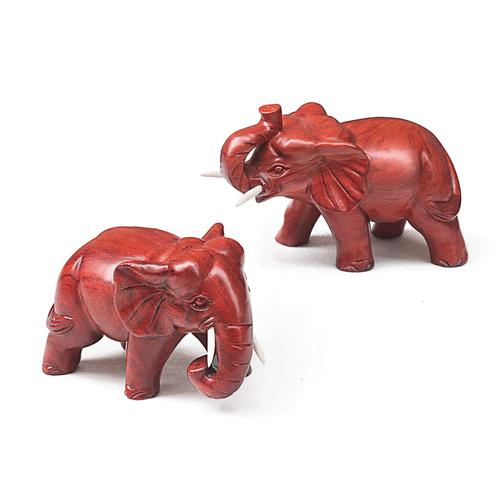 红木工艺品大象木质摆件雕刻缅甸花梨木象摆件木质品家居根雕摆件