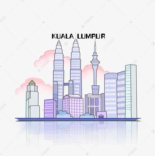 马来西亚吉隆坡城市地标建筑png