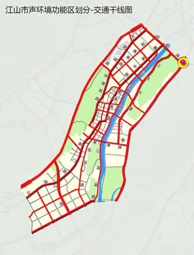 江山市人民政府办公室关于印发江山市城区声环境功能区划分方案的通知