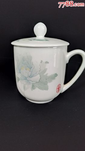 釉下五彩醴陵老瓷器茶杯