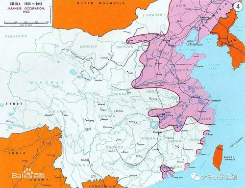 随着日军的步步进攻,也建设了一些伪政权"蒙古军政府"东蒙三盟加入伪