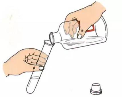 液体药品通常盛放在细口瓶中.