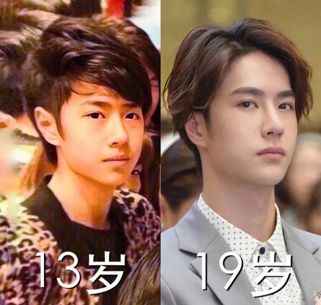 王一博从12岁到21岁的照片对比从小帅到大真的没整容