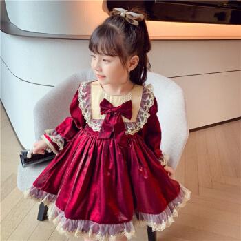 brangdy宝宝小孩子穿的女童秋装连衣裙2021新款洋气小女孩洛丽塔公主