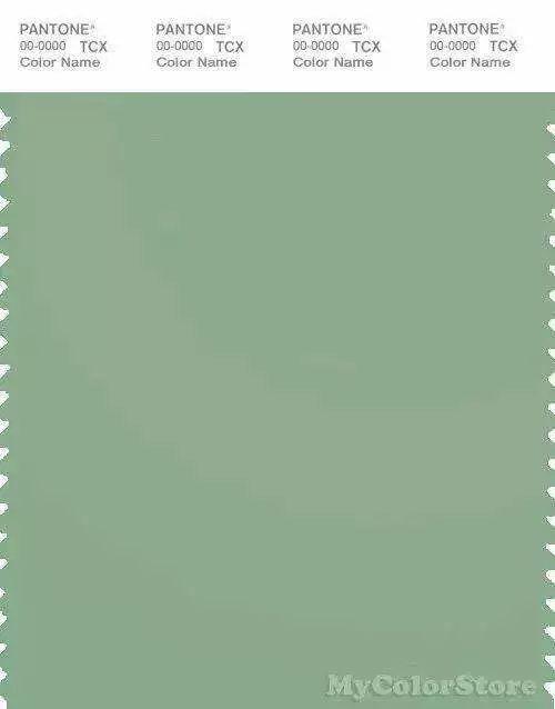 豆绿色可以说是绿色当中最最温柔的颜色,它带有浅浅的灰调,饱和度也