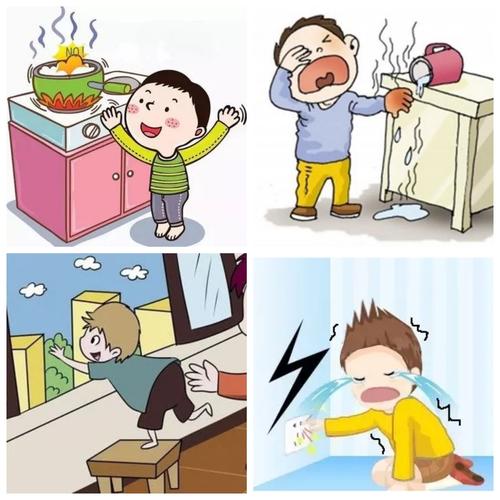 居家安全   在家时请告知孩子注意防火,防电,在生活中注意消除水,火