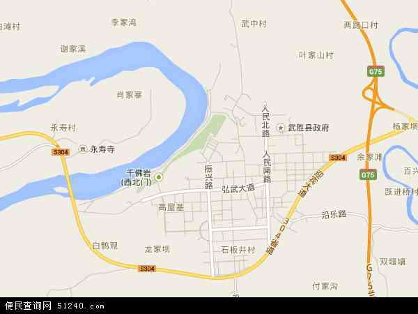 中国 四川省 广安市 武胜县 沿口镇沿口镇卫星地图 本站收录有:2021沿