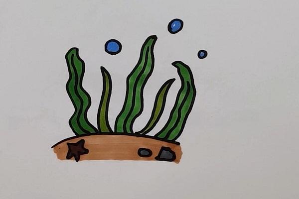 简笔画水草的画法简单的水草的画法