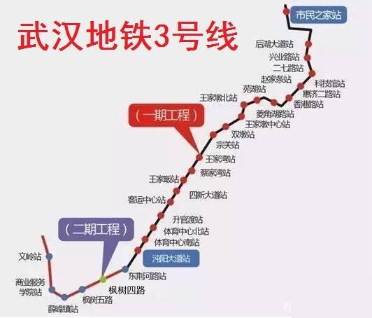 武汉轨道交通3号线南延伸方向的变数:可能要深入未开发的区域