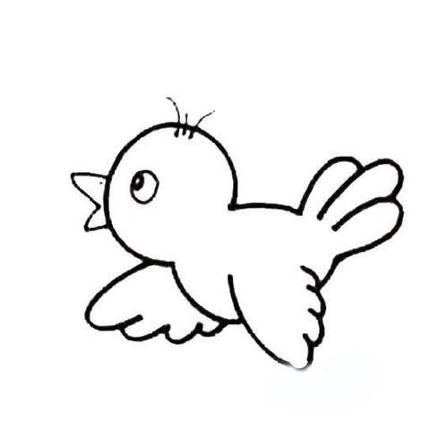 小鸟简笔画带涂色步骤教程小鸟简笔画图片大全彩色可爱鸟的简笔画怎么