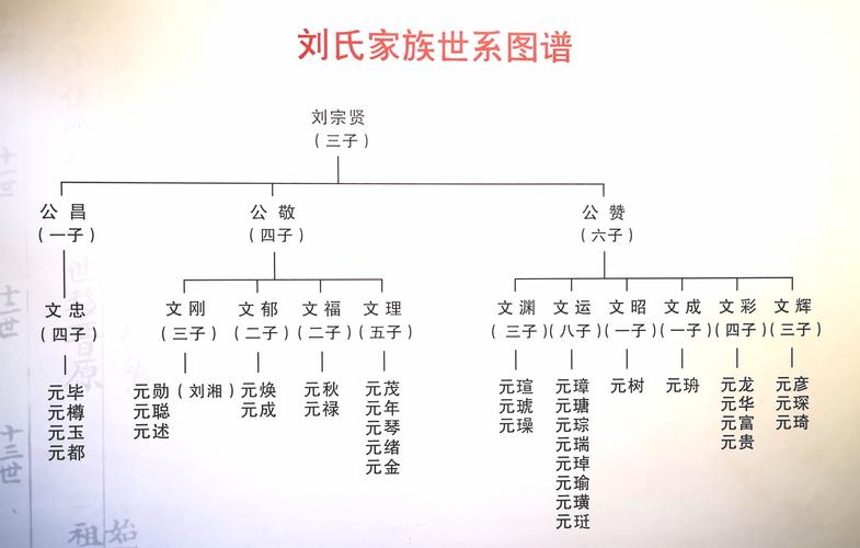 这是刘氏家族的图谱