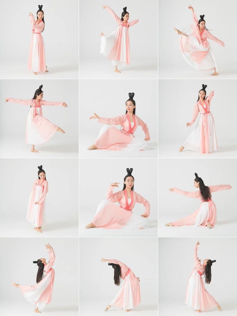 汉唐舞动作参考 中国古典舞分为四个流派: 一,"身韵"流派 "身韵"流派