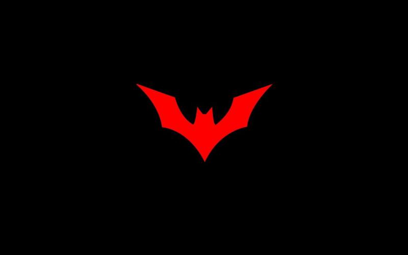 红色蝙蝠侠标志壁纸