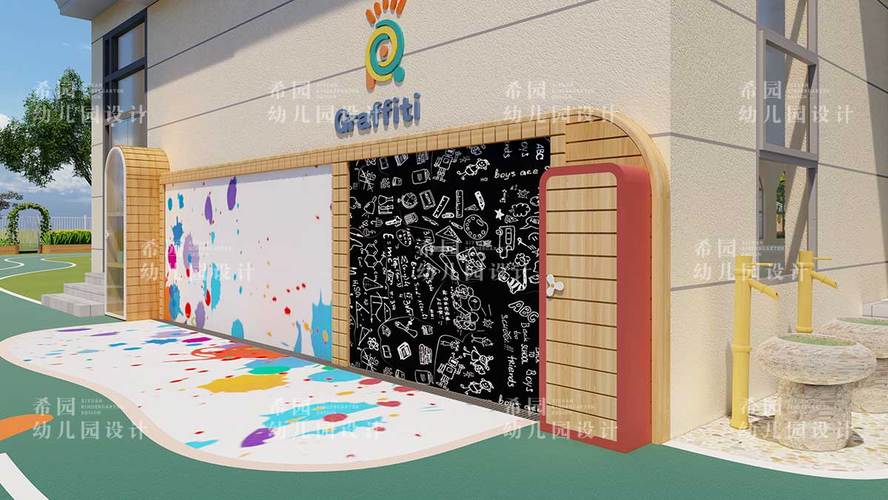 创意无极限之幼儿园室外手绘墙设计