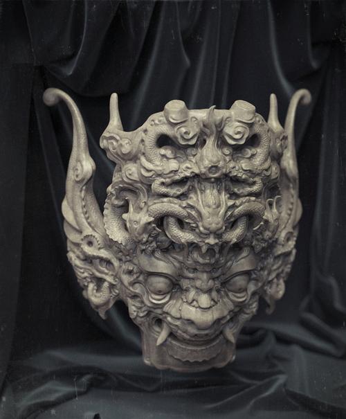 the mask, zhelong xu : mask of &quot;nuo&quot; 傩面具