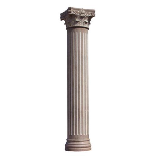 艺术品石雕柱子 别墅庭院石柱 欧式罗马柱 室内装饰石材圆柱