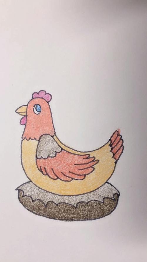 如何画母鸡简笔画