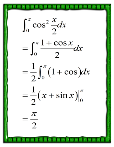 求定积分 cos(x/2)的平方在零到派区间内的定积分