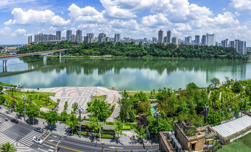 森林城市,花园城市,滨江城市……这就是正崛起的重庆市潼南区新城新貌