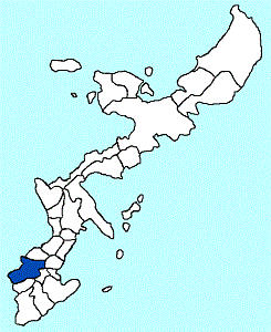 那霸市在日本冲绳县的位置