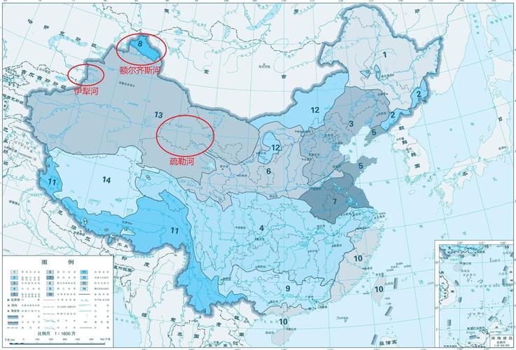 中国有哪些自东向西流动的河流