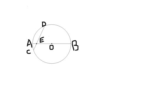 如图,圆的直径ab和弦cd相交于点e,已知ae=1cm,eb=5cm,∠deb=60°,求cd