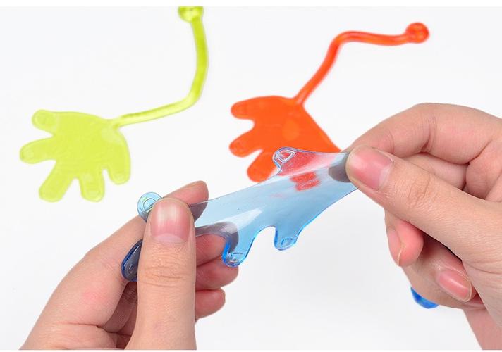粘粘手掌玩具弹性伸缩粘粘手玩具儿童节礼物粘性手掌爬墙黏黏小手创意