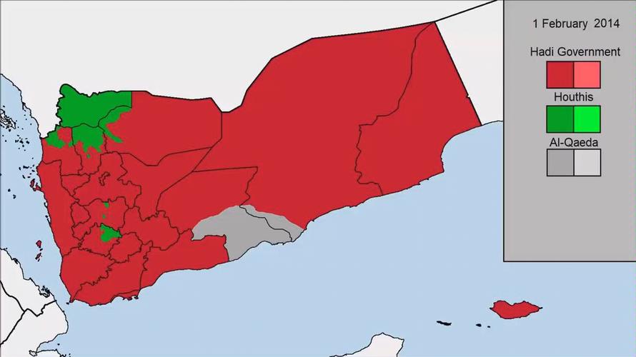 也门内战地图(到2019年9月)
