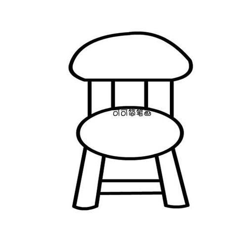 小椅子简笔画简单又好看凳子简笔画图片教程简笔画 凳子小板凳手绘简