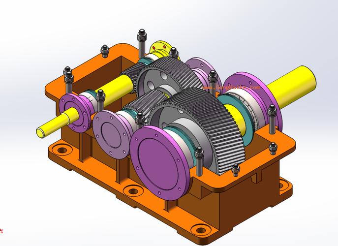 机械设计课程设计建模与工程图二级展开式减速器