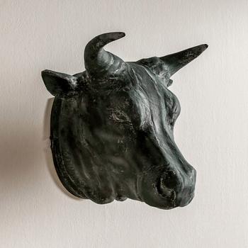 现代牛头雕塑su模型下载