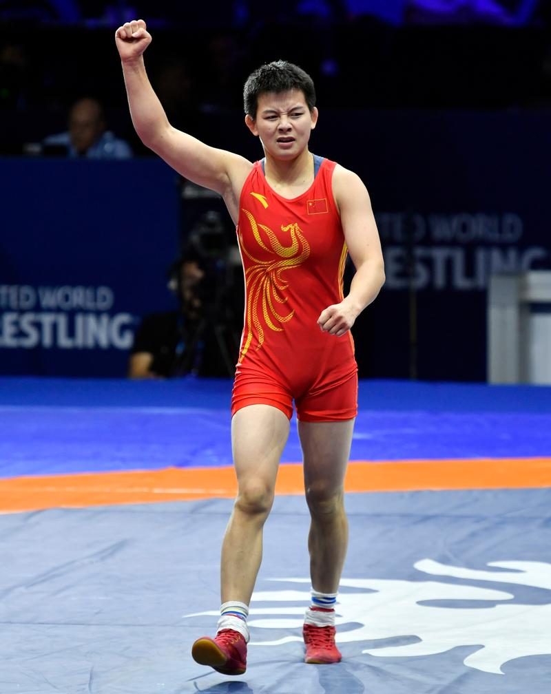 2022摔跤世锦赛中国队获得女子团体积分奖第三名