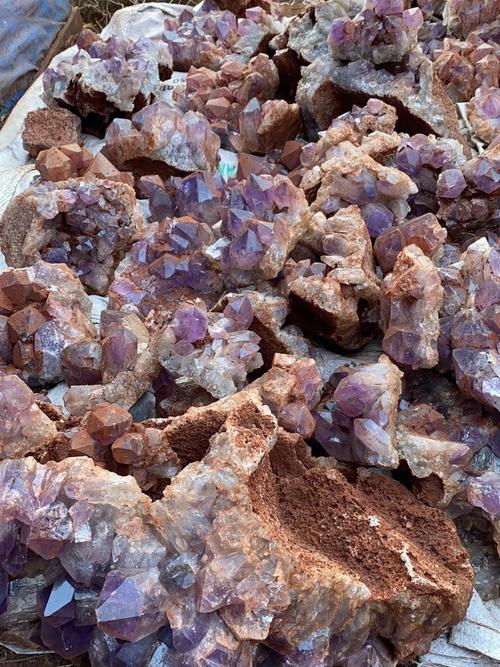 紫水晶原石大中小规格